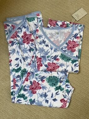 Garnet Hill Asian Wrap Cotton Pajamas